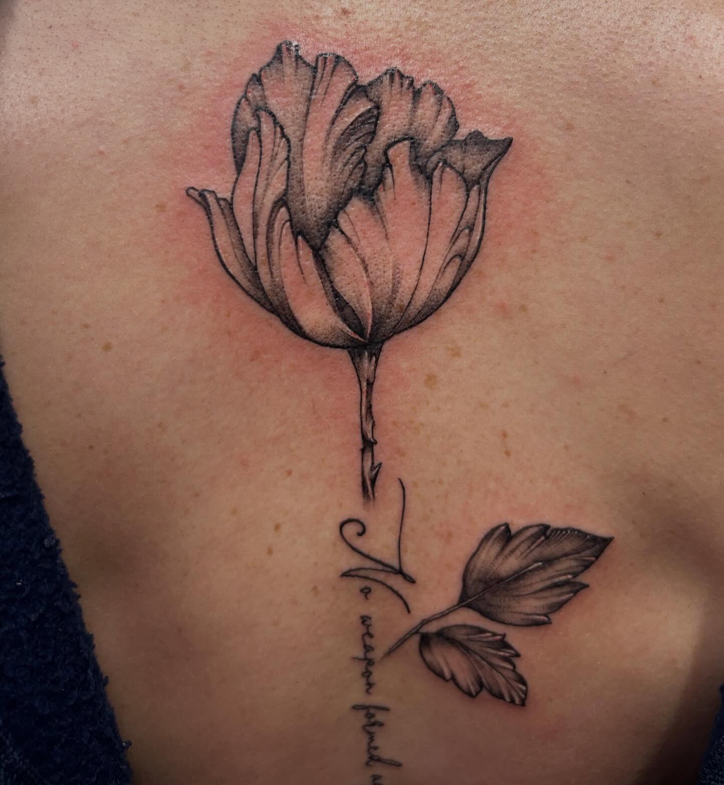 Tattoo by @mar.tattedfairy — black_and_grey