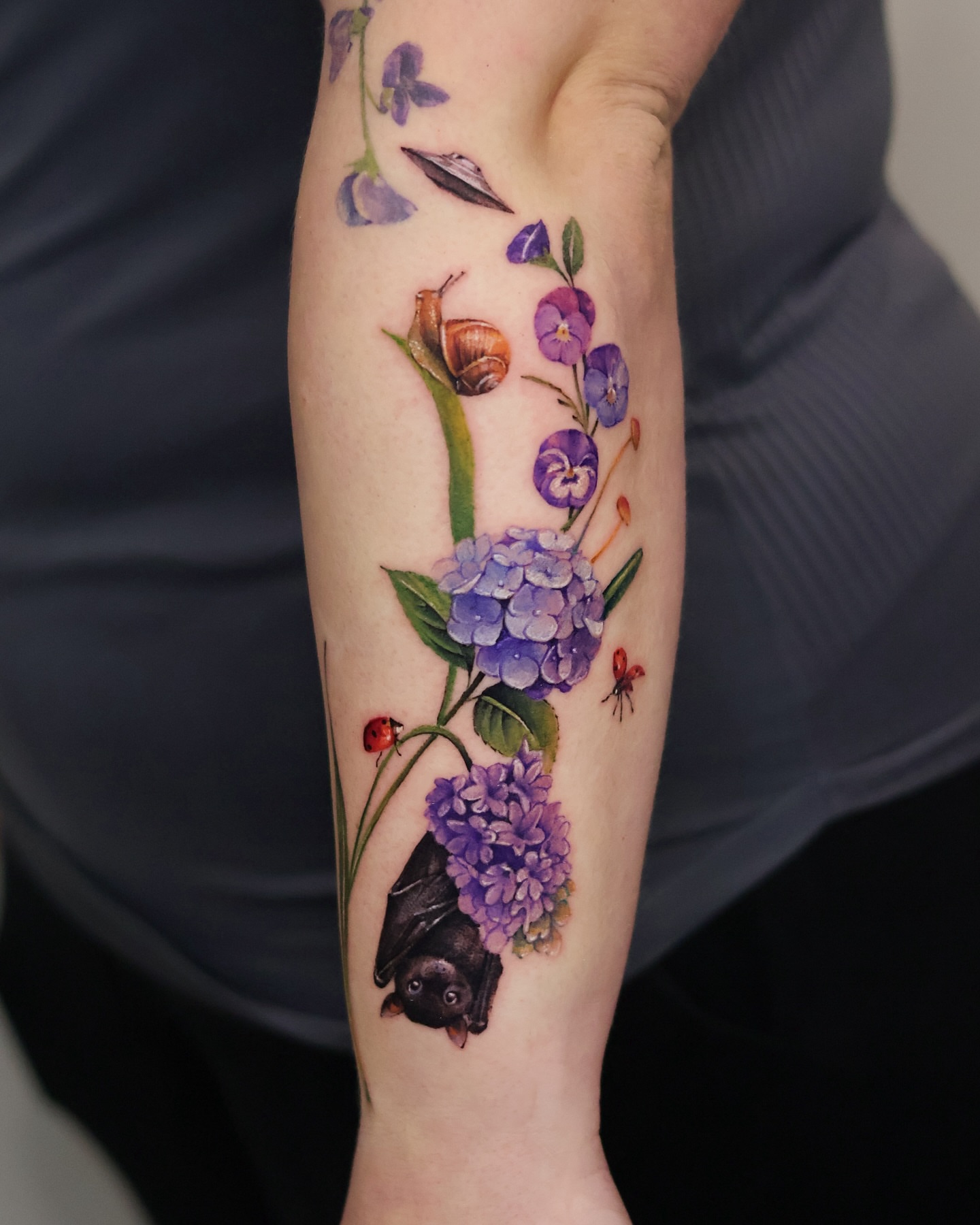 Tattoo by @tattooist_yum โ watercolor, realism