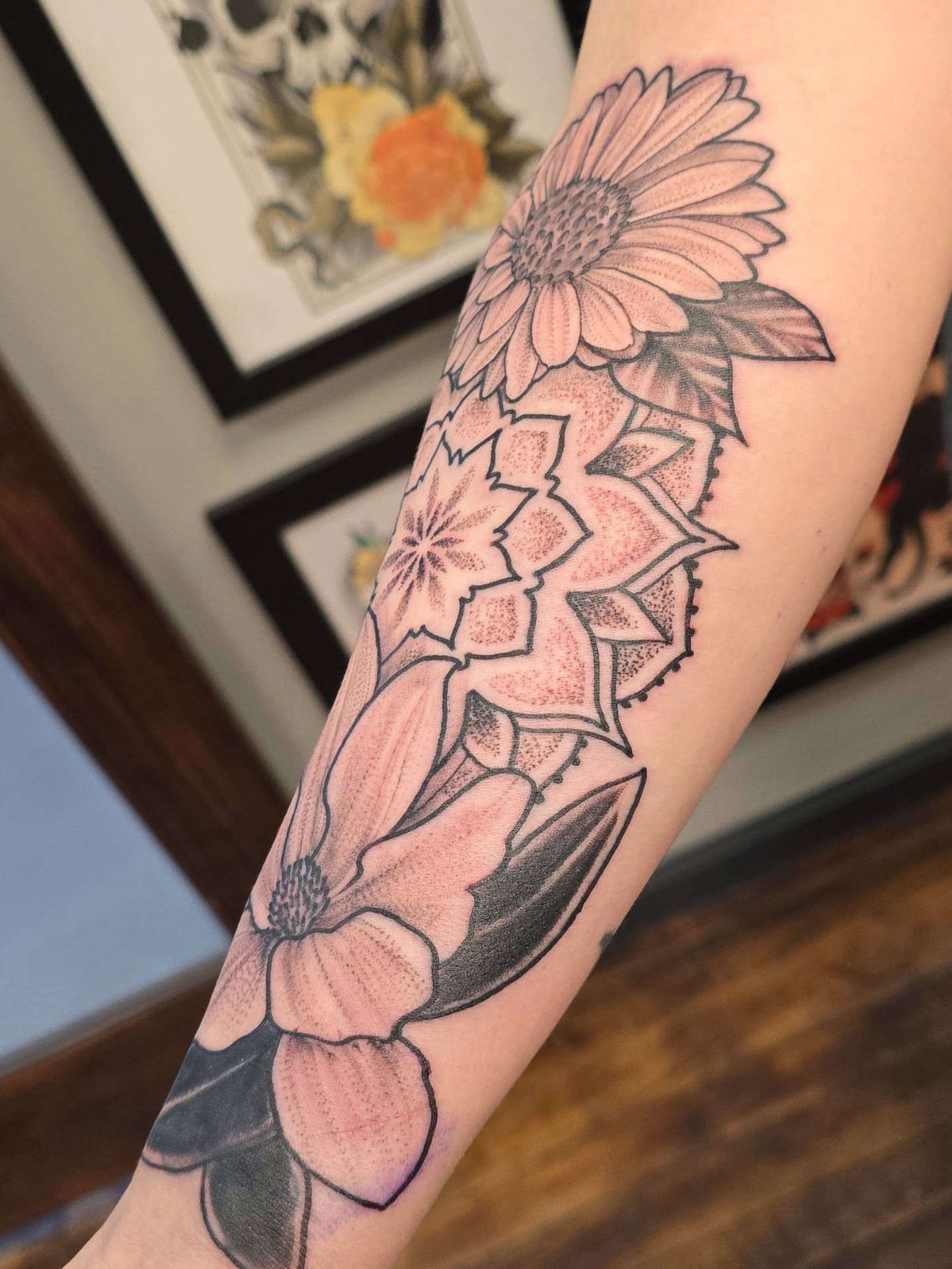 Tattoo by @meckborg โ dotwork, realism