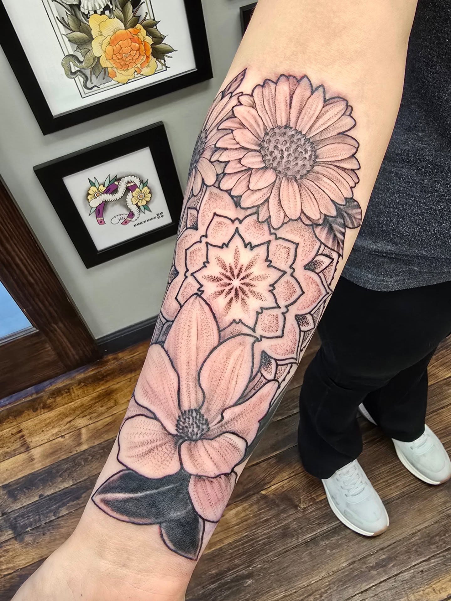 Tattoo by @meckborg โ dotwork, realism