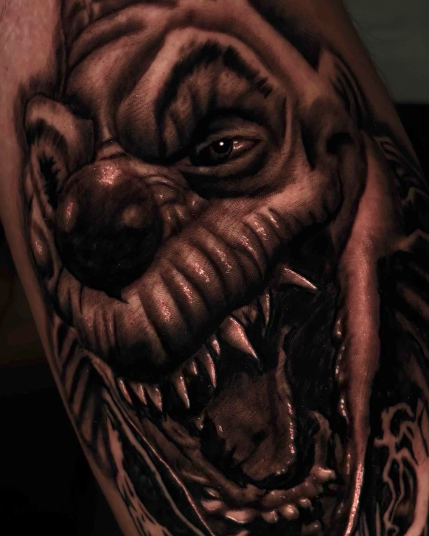 Tattoo by @trevtheimpaler — black_and_grey, realism