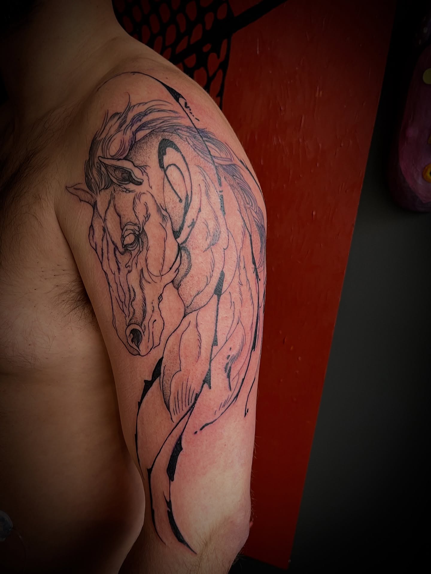 Tattoo by @fraserwright — dotwork, realism