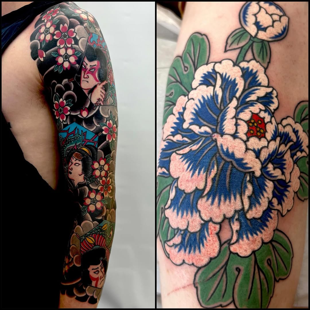 Tattoo by @rockyburley โ japanese_irezumi, american_traditional