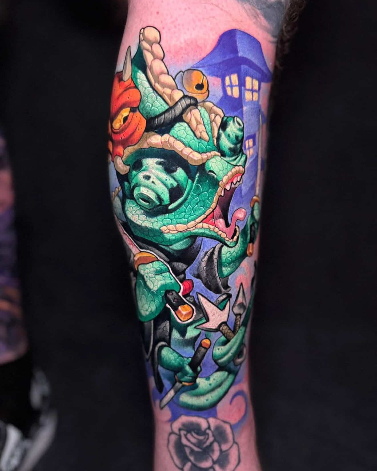 Tattoo by @bigtattykayne — american_traditional, dotwork