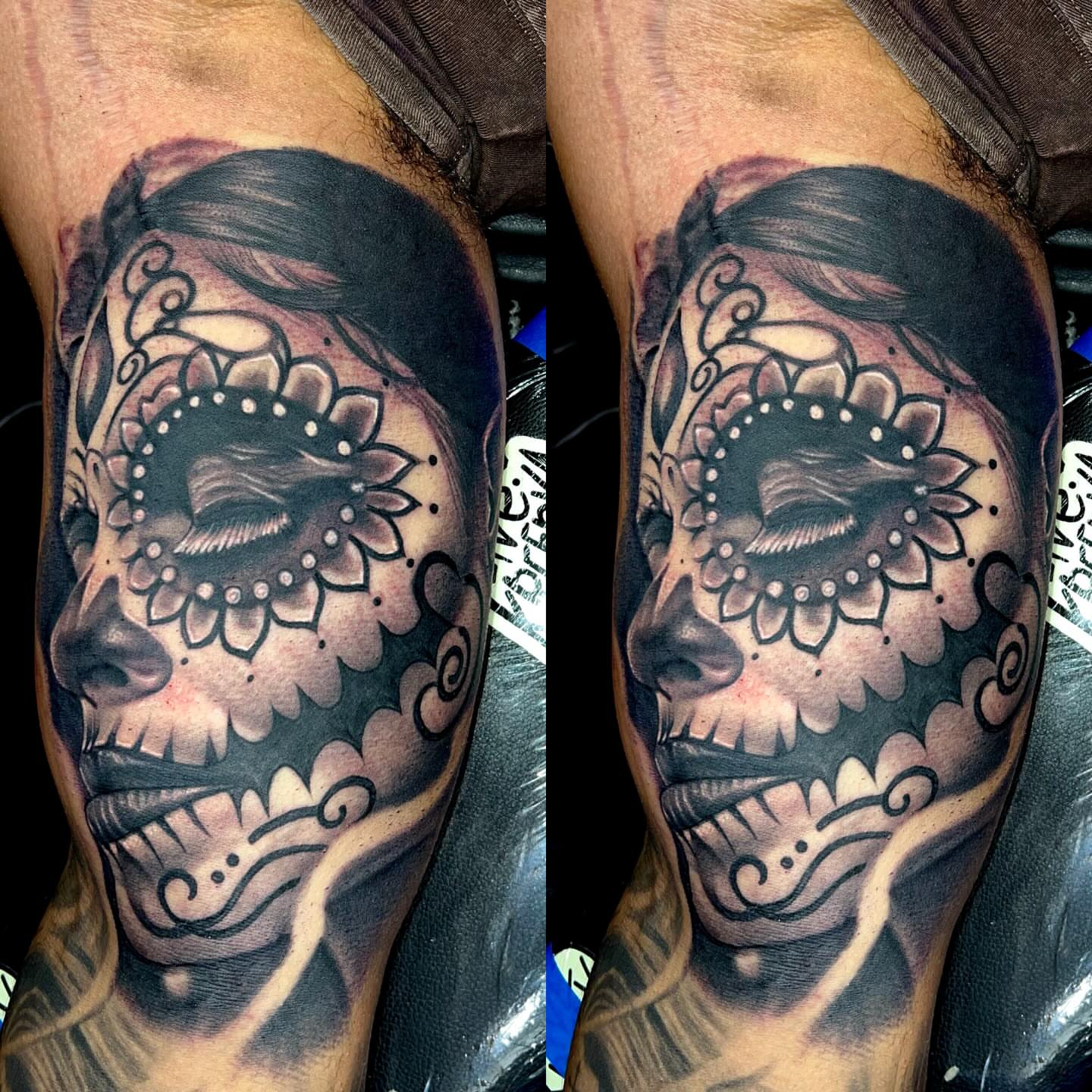 Tattoo by @sanchez_ink — black_and_grey, realism