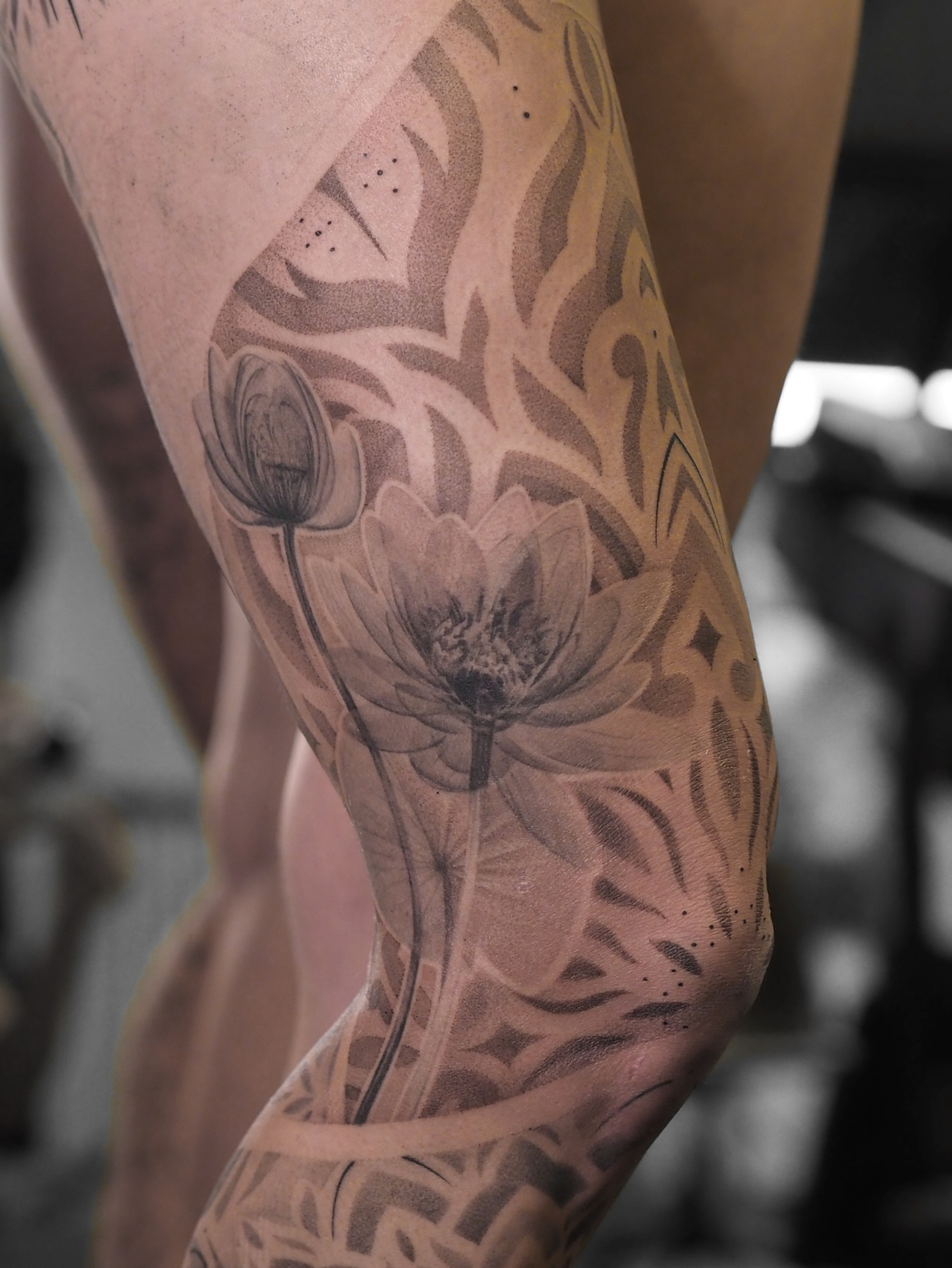 Tattoo by @pakhanova — black_and_grey, realism