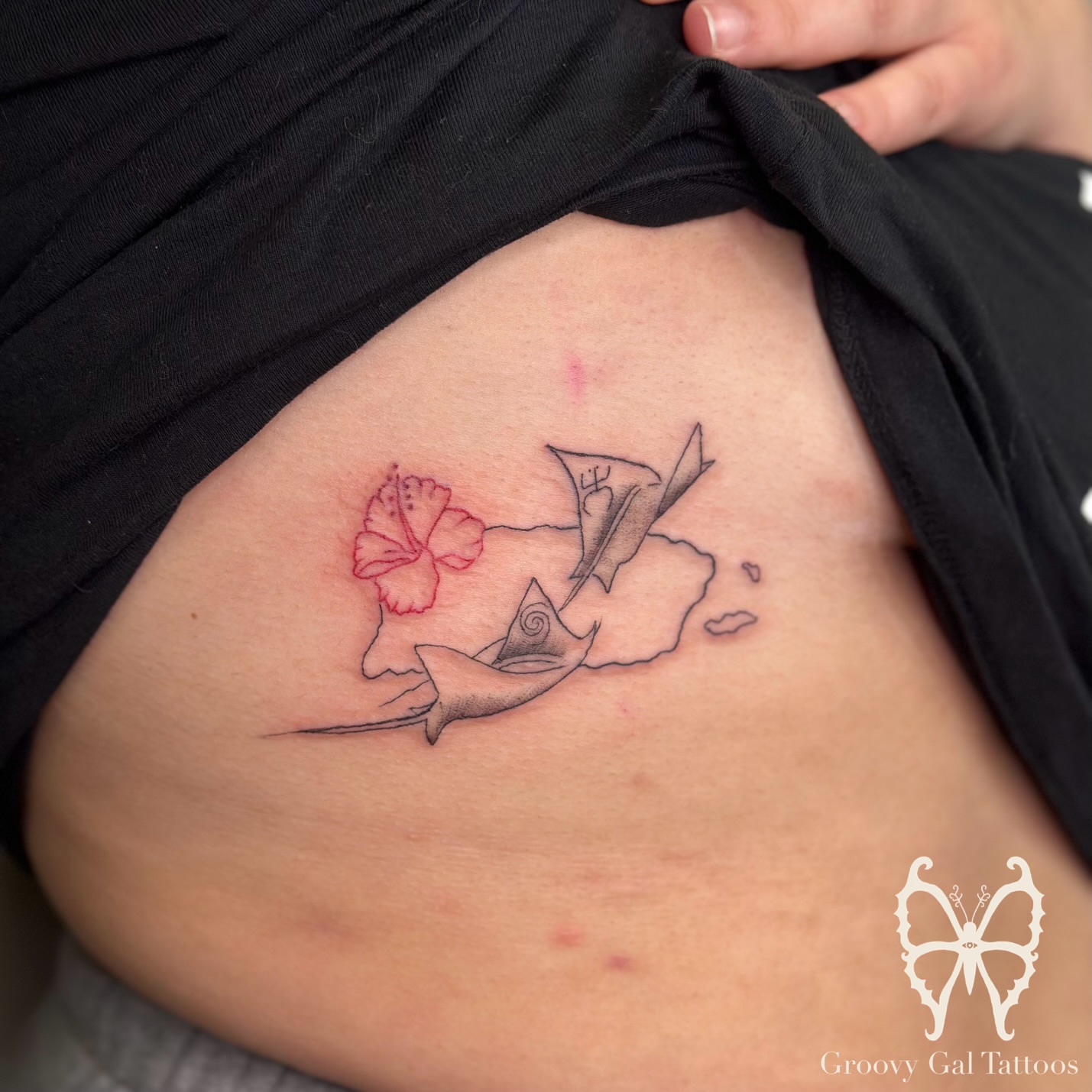 Tattoo by @groovygal_tattoos โ black_and_grey