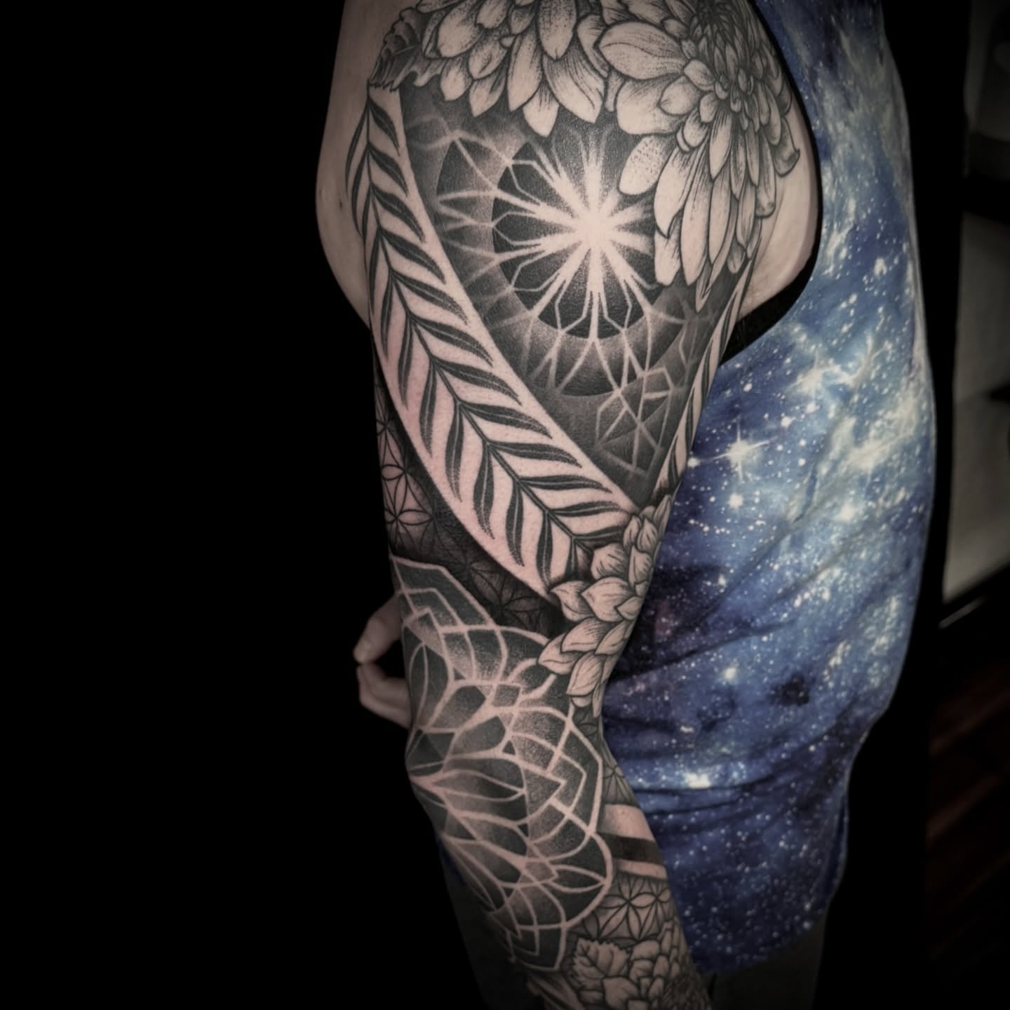 Tattoo by @jc_tats — geometric, black_and_grey