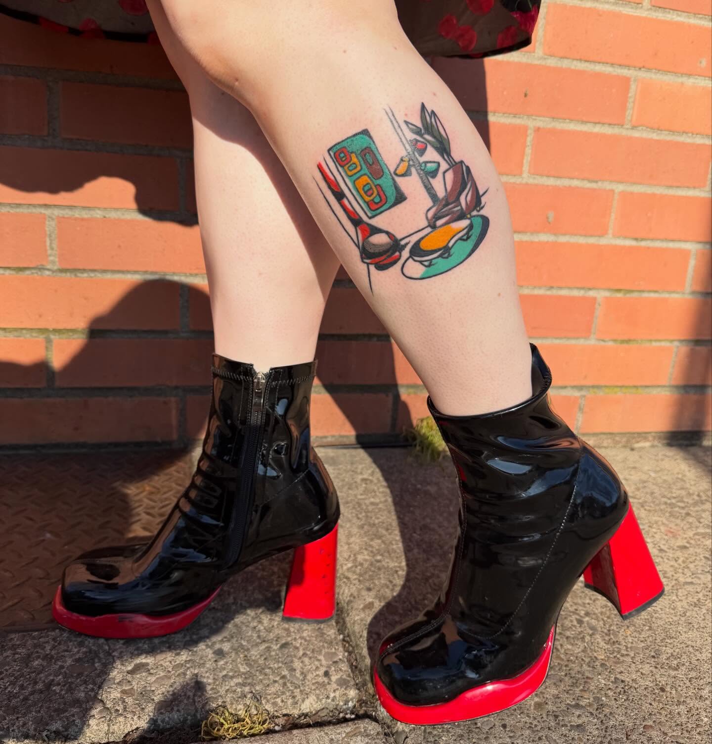 Tattoo by @discomark_ — dotwork