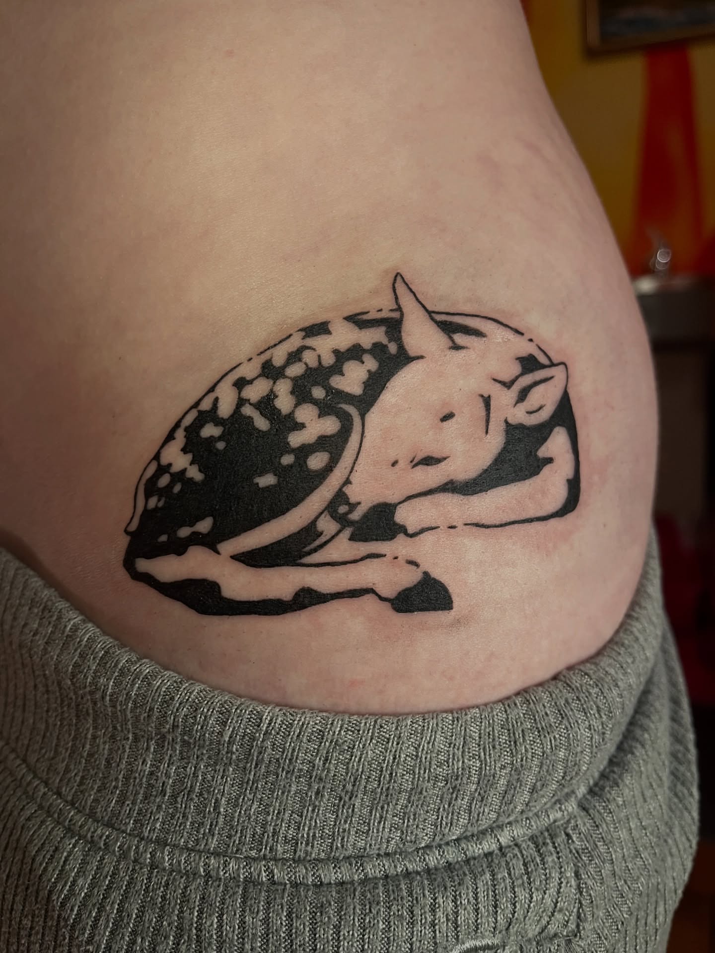 Cat black and grey tattoo by Zoe Phan, Richmond, Virginia