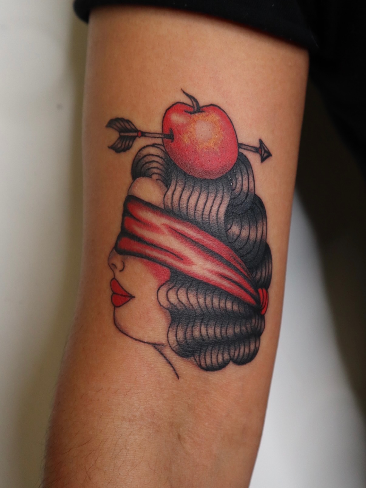 Tattoo by @kreepy_kate — american_traditional, black_and_grey