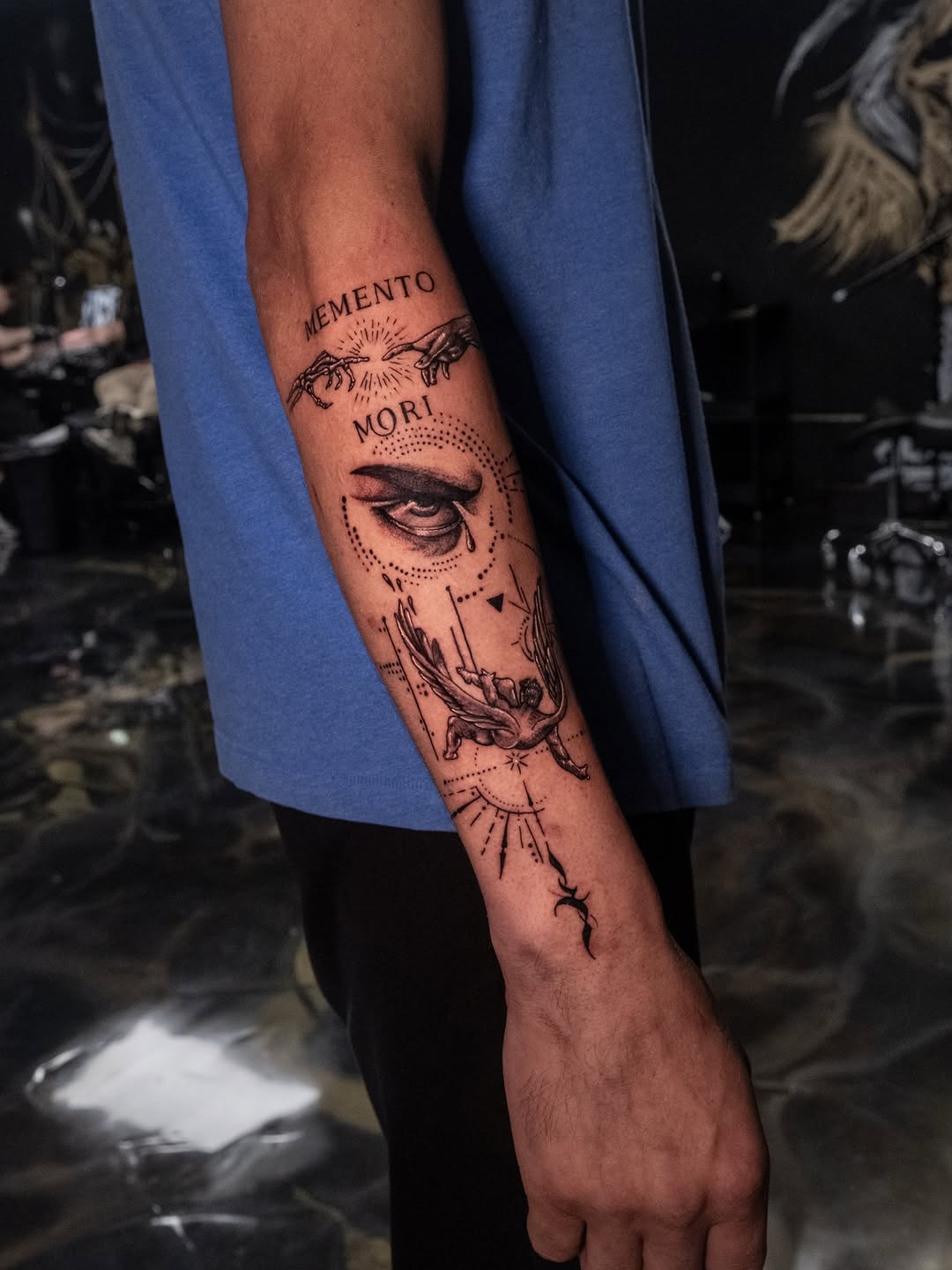 Tattoo by @eriktats13 — black_and_grey, realism