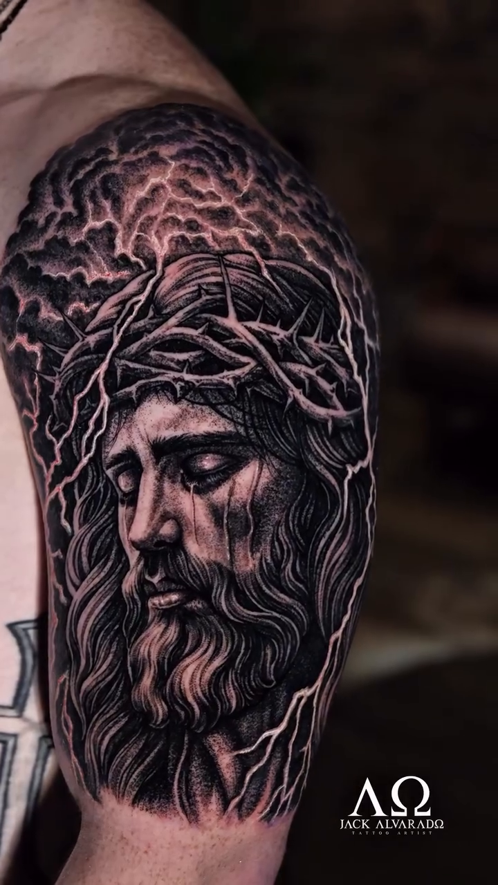 Tattoo by @jackitsforever — realism, black_and_grey
