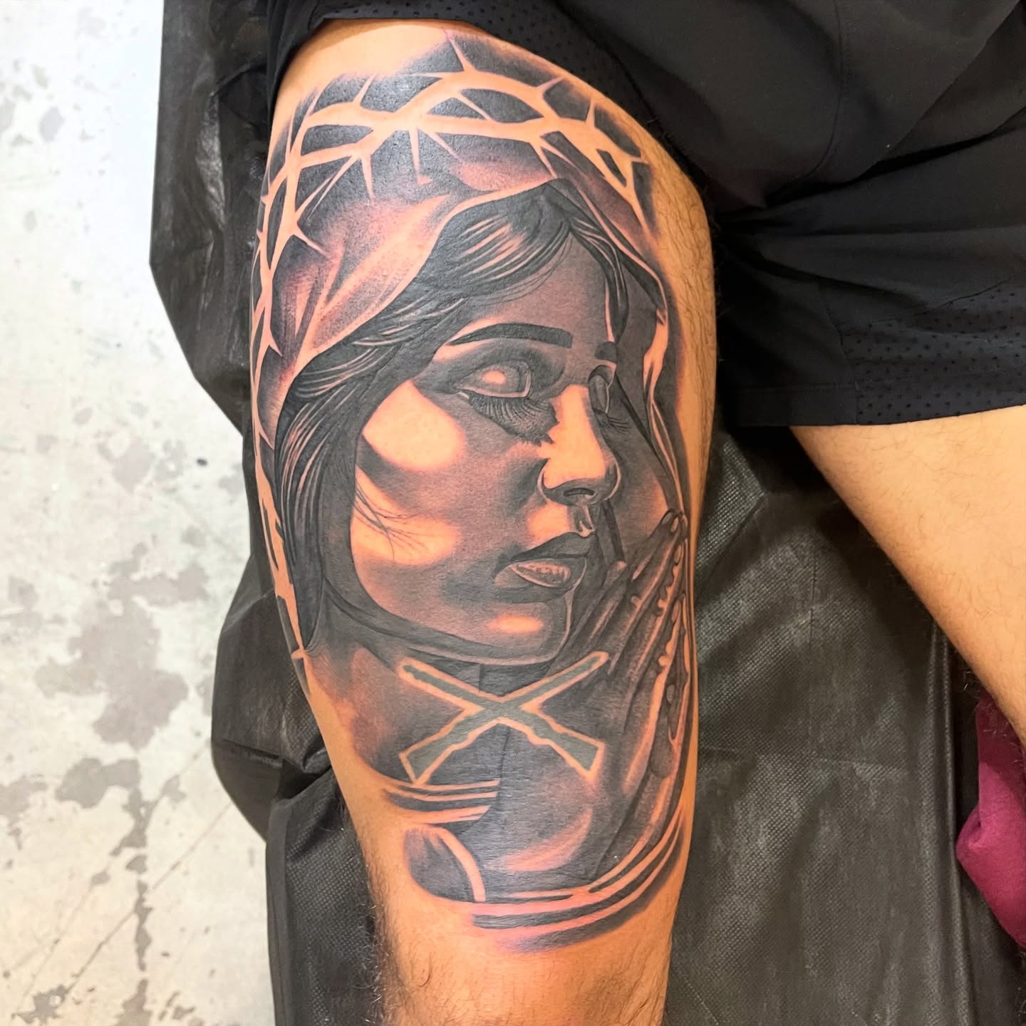Tattoo by @bigtoons21 — realism, black_and_grey