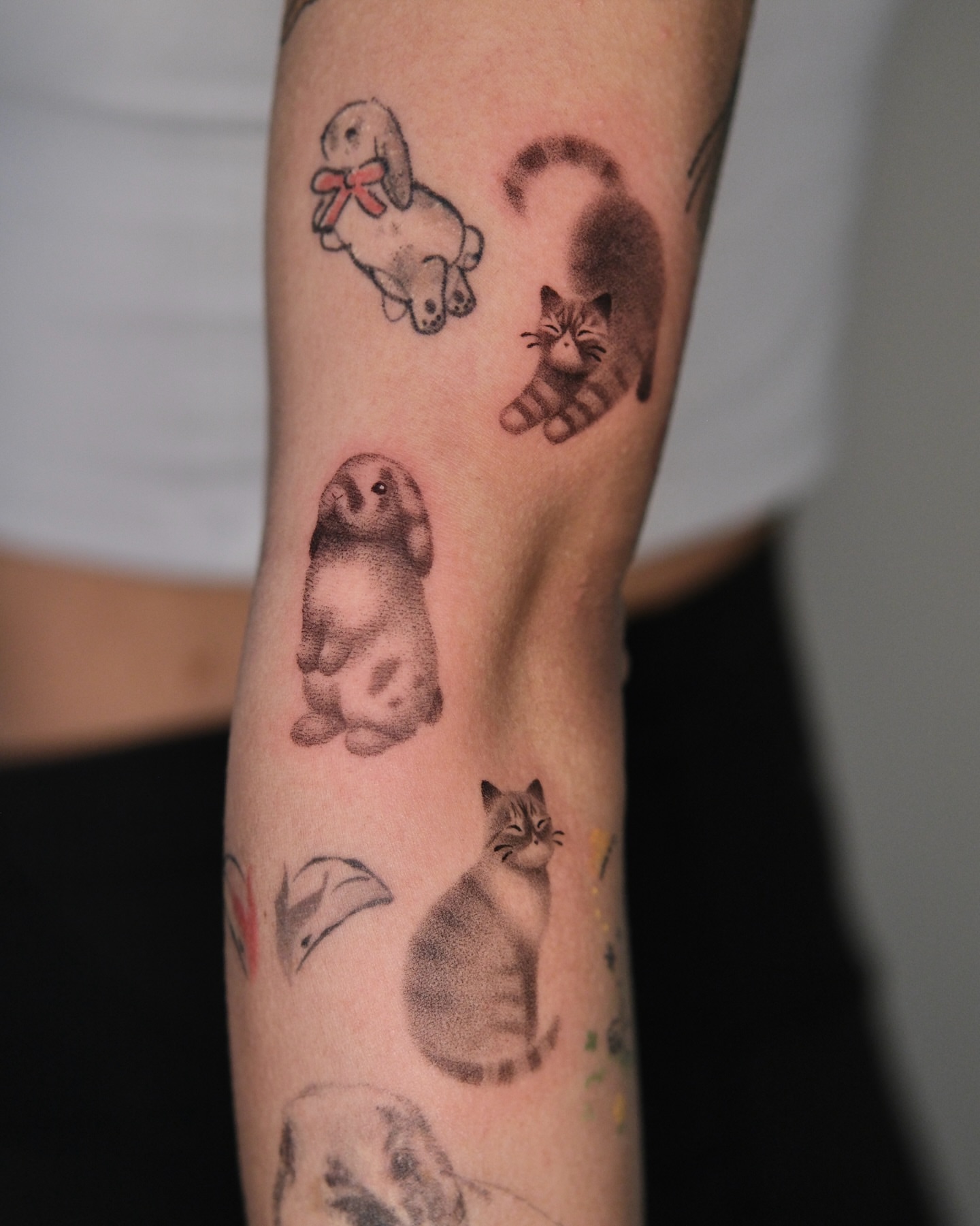 Animals realism tattoo on the forearm by Toki