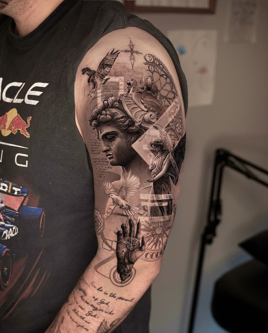 Tattoo by @dopamine_real โ realism, black_and_grey