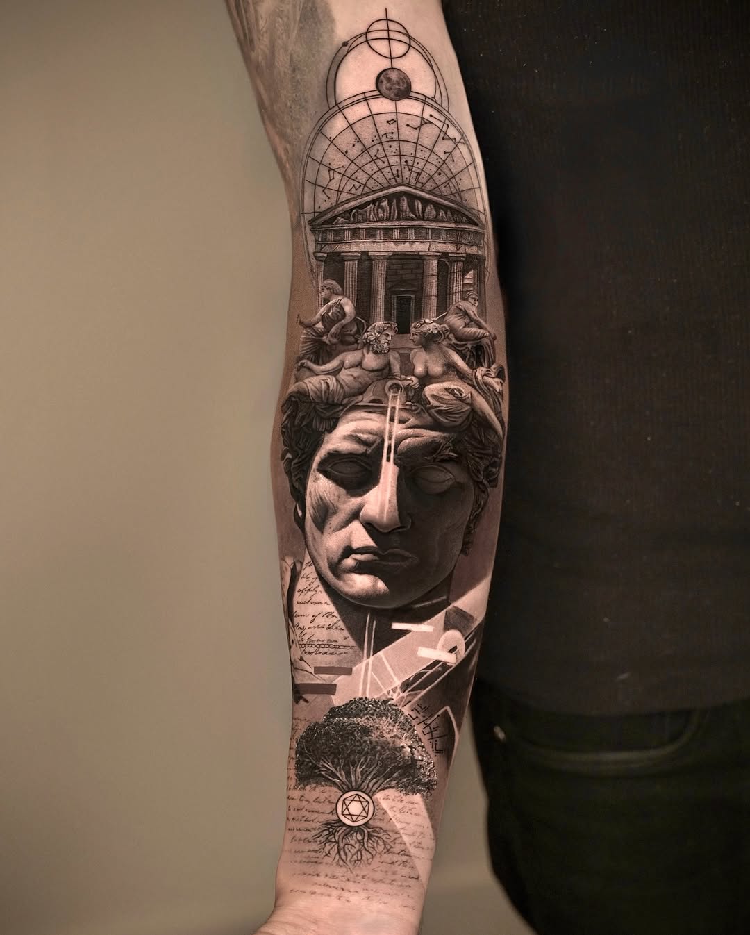 Tattoo by @dopamine_real โ realism, black_and_grey