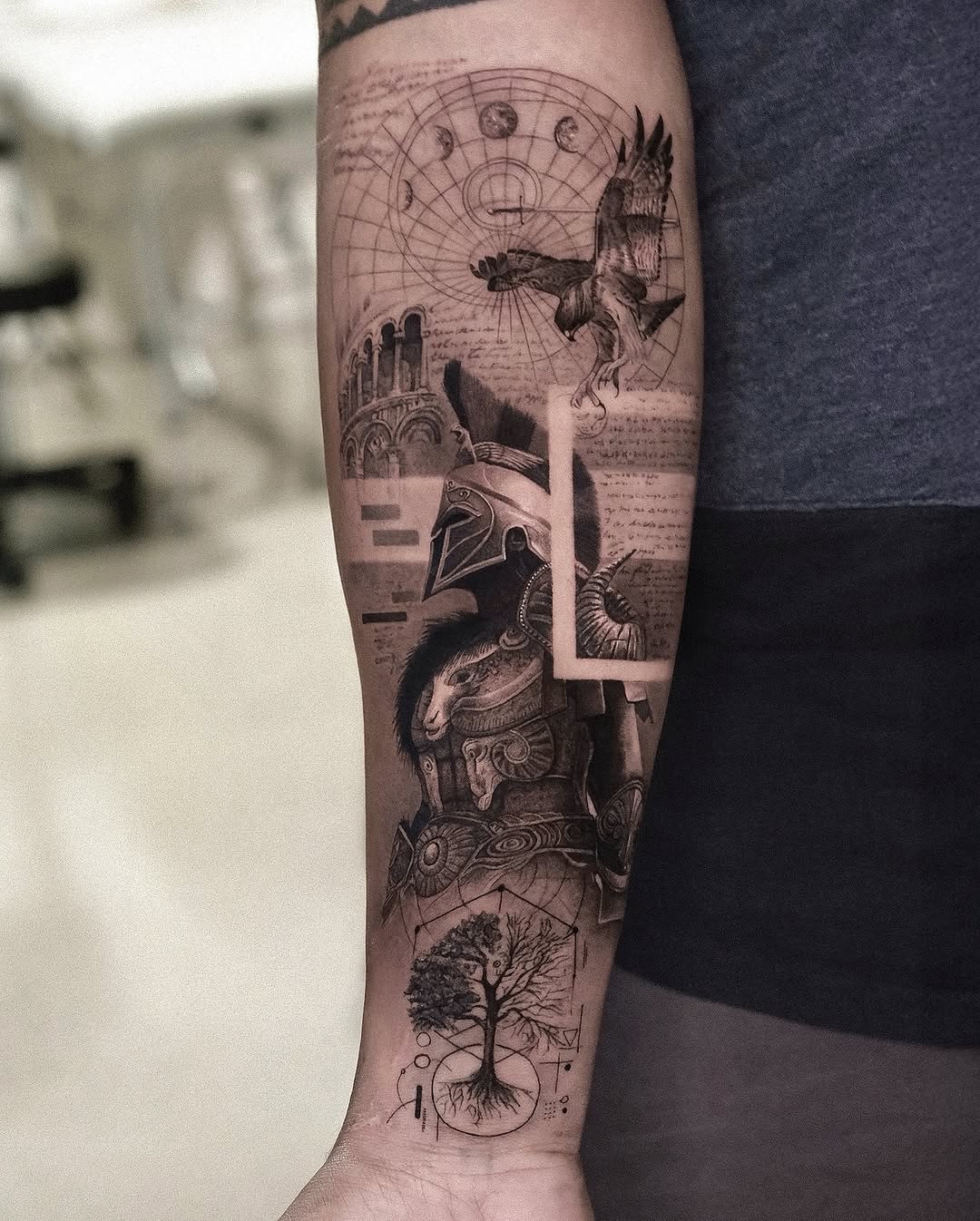 Tattoo by @dopamine_real โ realism, black_and_grey