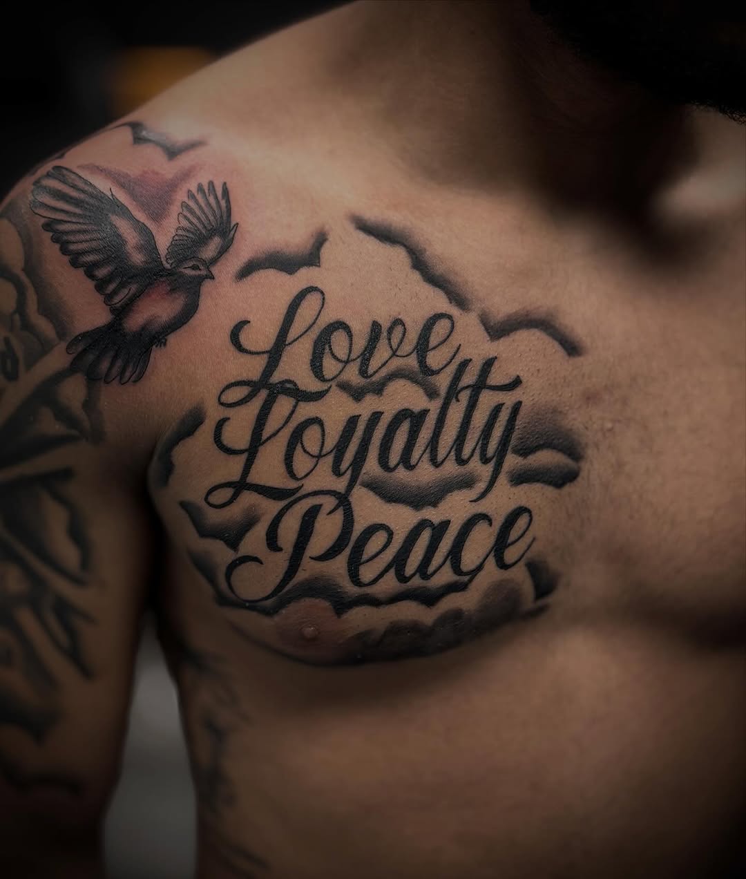 Tattoo by @tattoozbyjay — lettering_script, black_and_grey