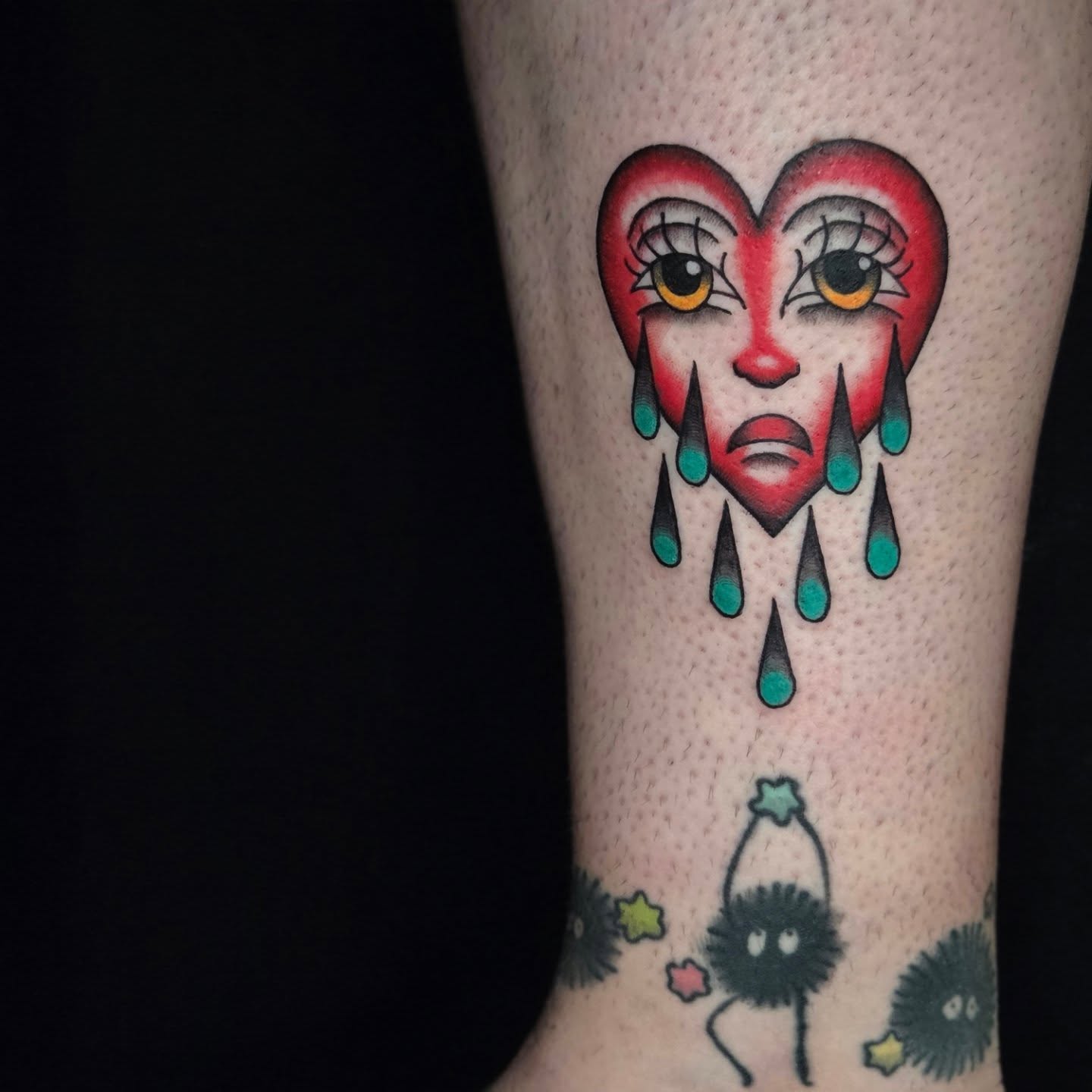 Tattoo by @_thetattgoblin_ — american_traditional, dotwork