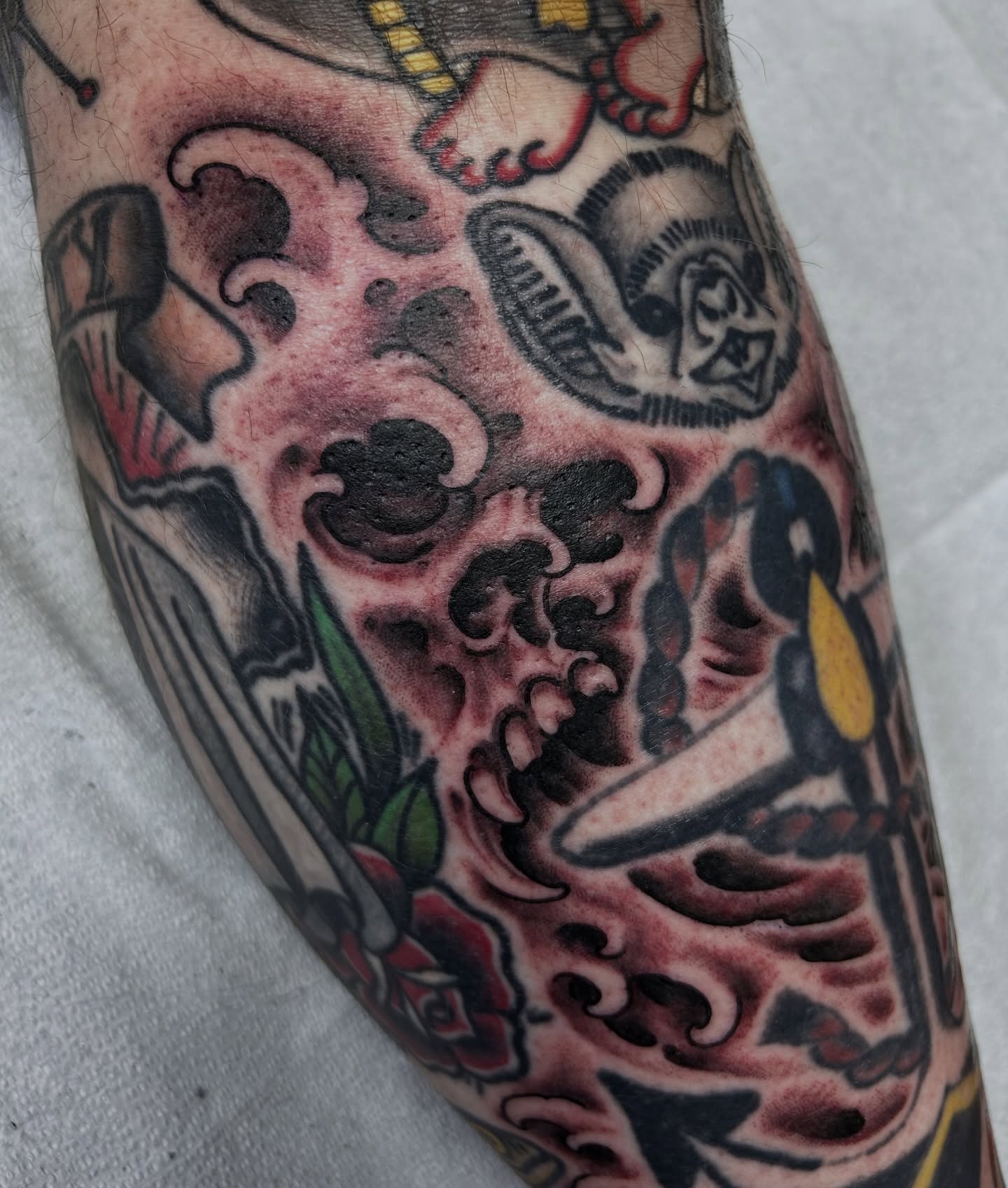 Tattoo by @justinweatherholtz — american_traditional, black_and_grey