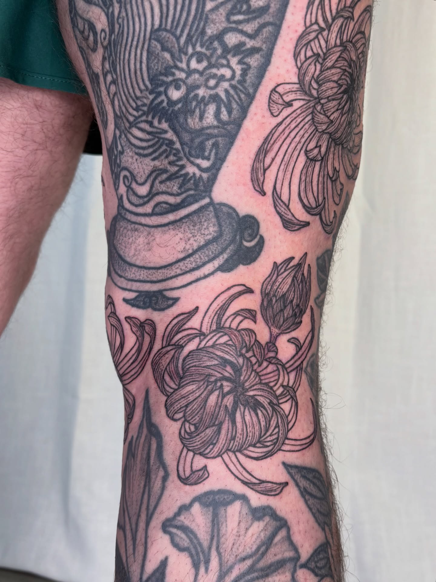 Tattoo by @maggiechotattoo — black_and_grey