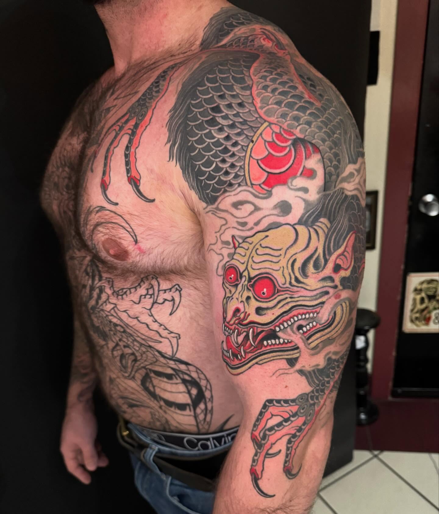 Tattoo by @dereknoble36 — japanese_irezumi