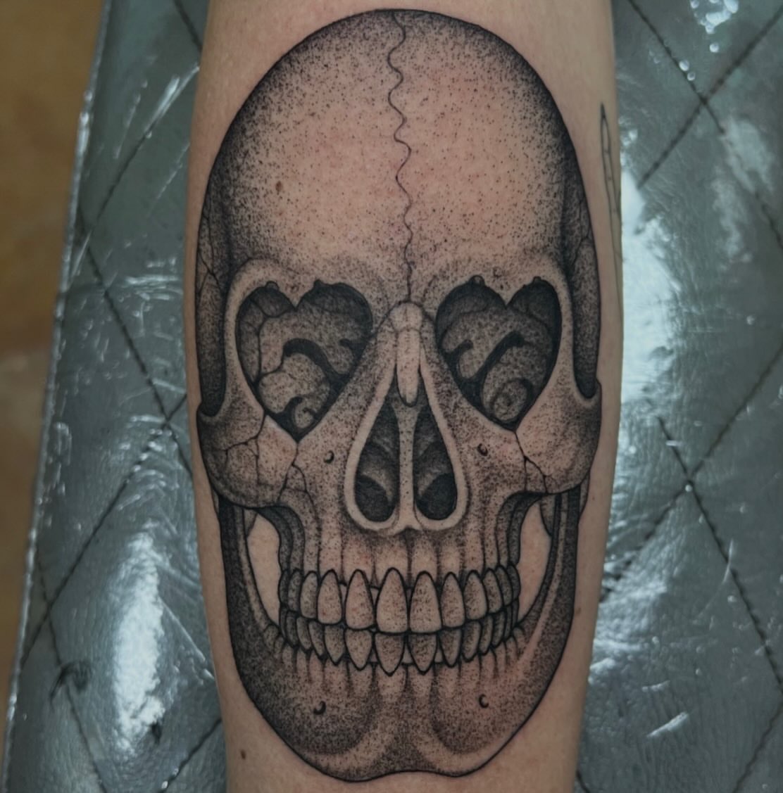 Tattoo by @michaelvillalobostattoo — dotwork, realism