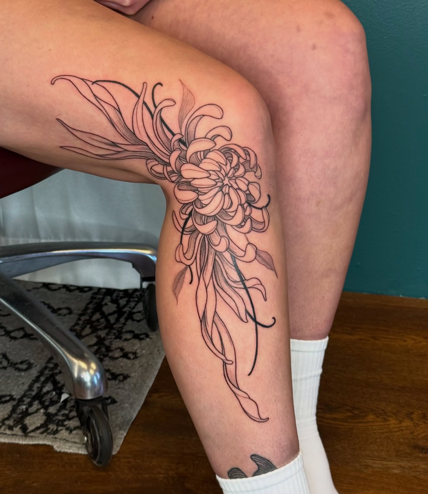 Tattoo by @flynncoooper — black_and_grey