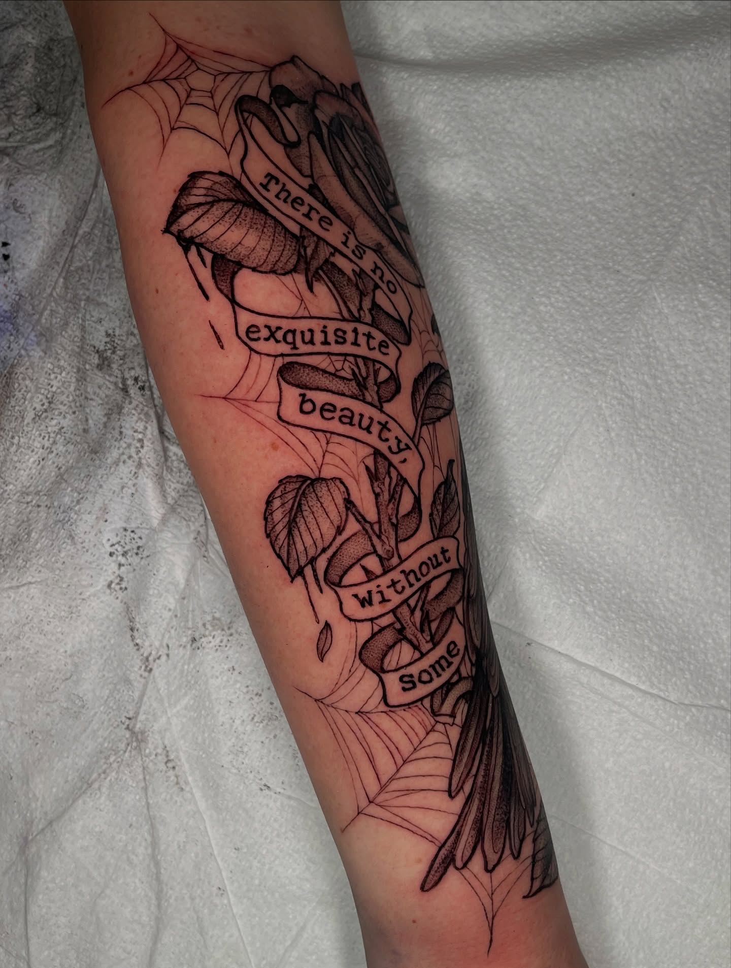 Tattoo by @carlygtattoos โ black_and_grey