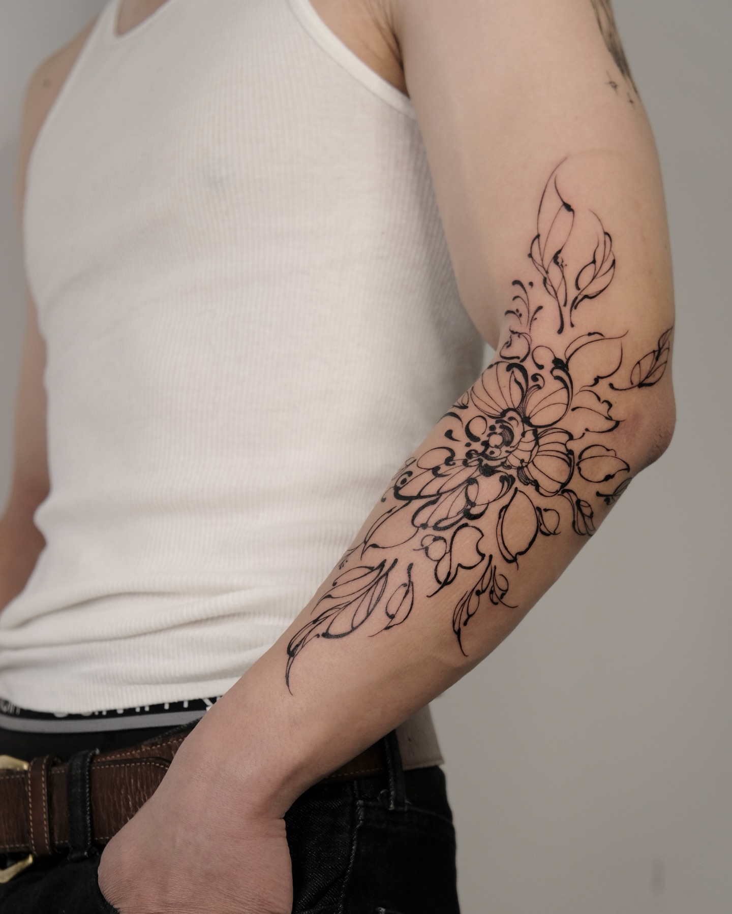 Tattoo by @theonly4zoy — black_and_grey