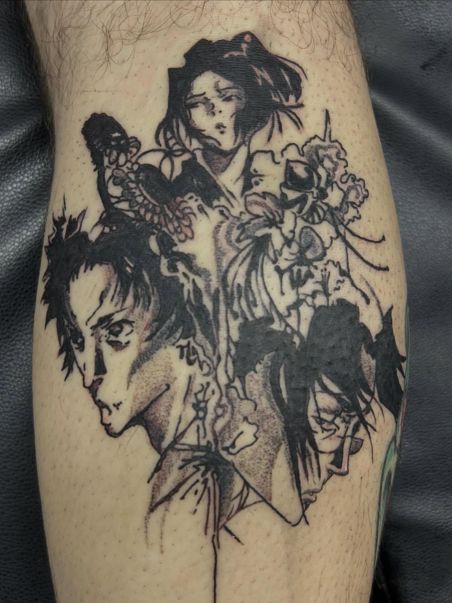 Tattoo by @loui_lays_ink — black_and_grey, japanese_irezumi