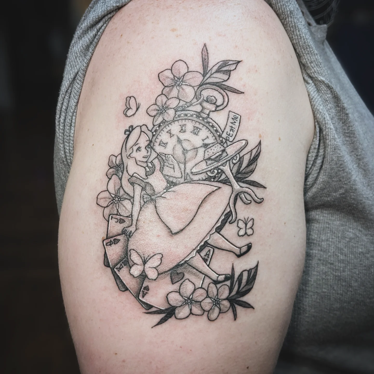 Tattoo by @inkedmongoose — black_and_grey