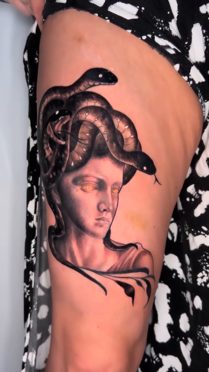 Tattoo by @le_babs — dark_realism, black_and_grey