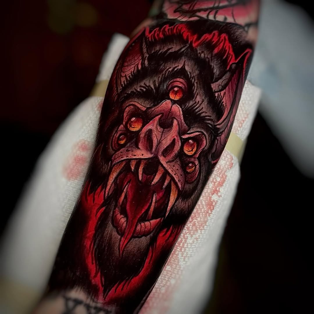 Tattoo by @ickabrams — dark_realism, blackwork