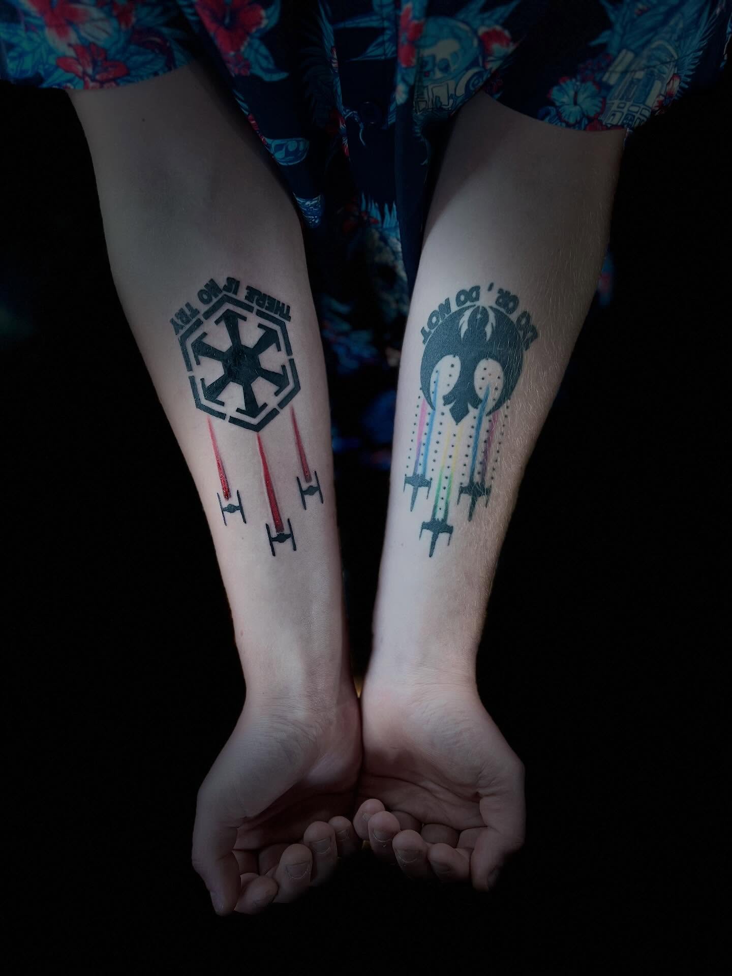 Tattoo by @bearthedemo — geometric, dotwork
