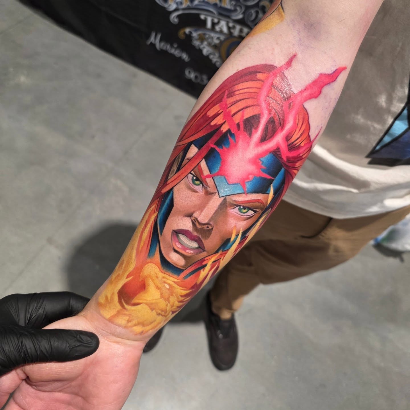 Tattoo by @coryhandtattoos โ realism, anime