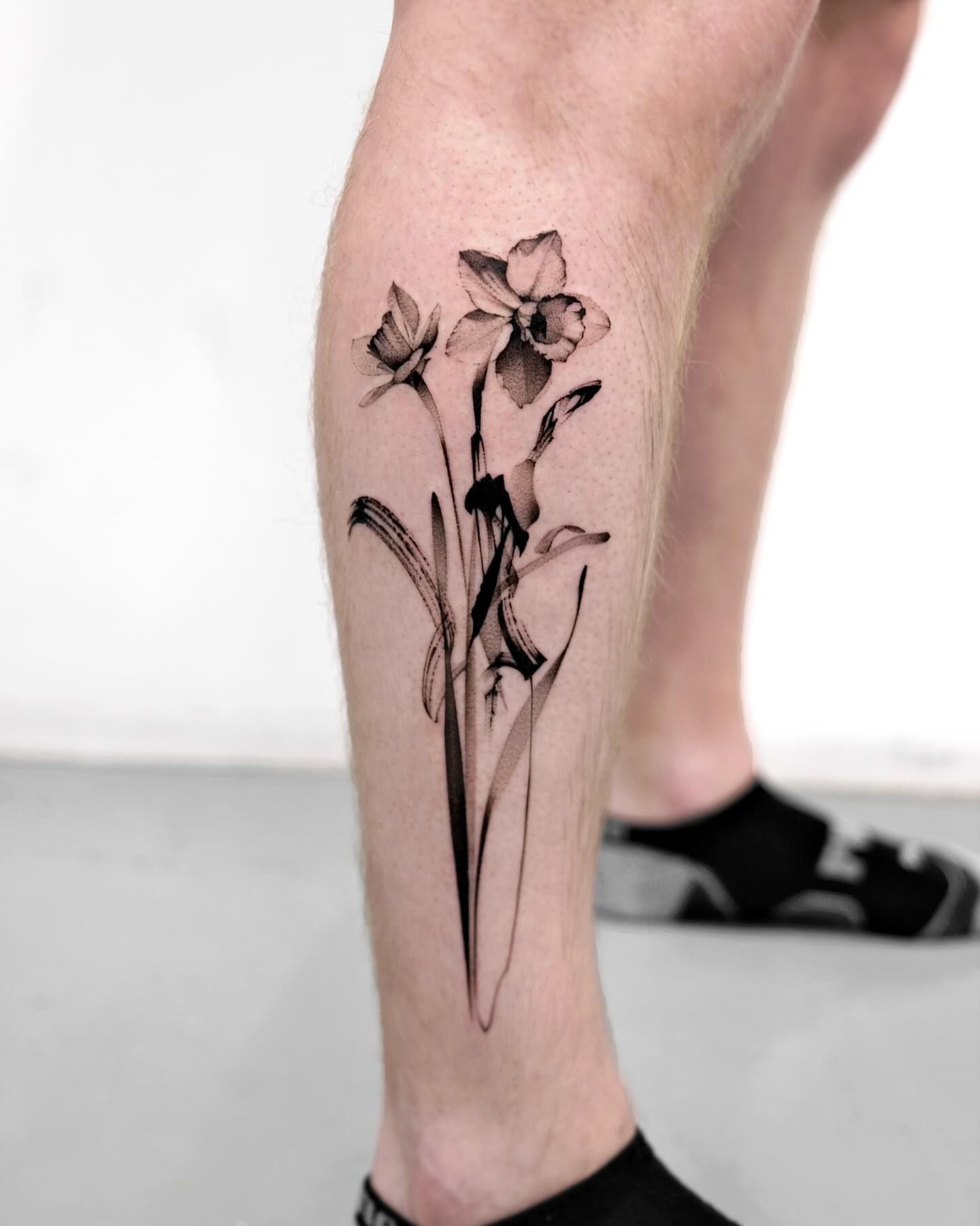 Tattoo by @mukyeon_tattoo — black_and_grey