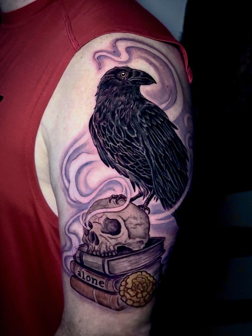 Tattoo by @darlindawntattoos — black_and_grey, realism