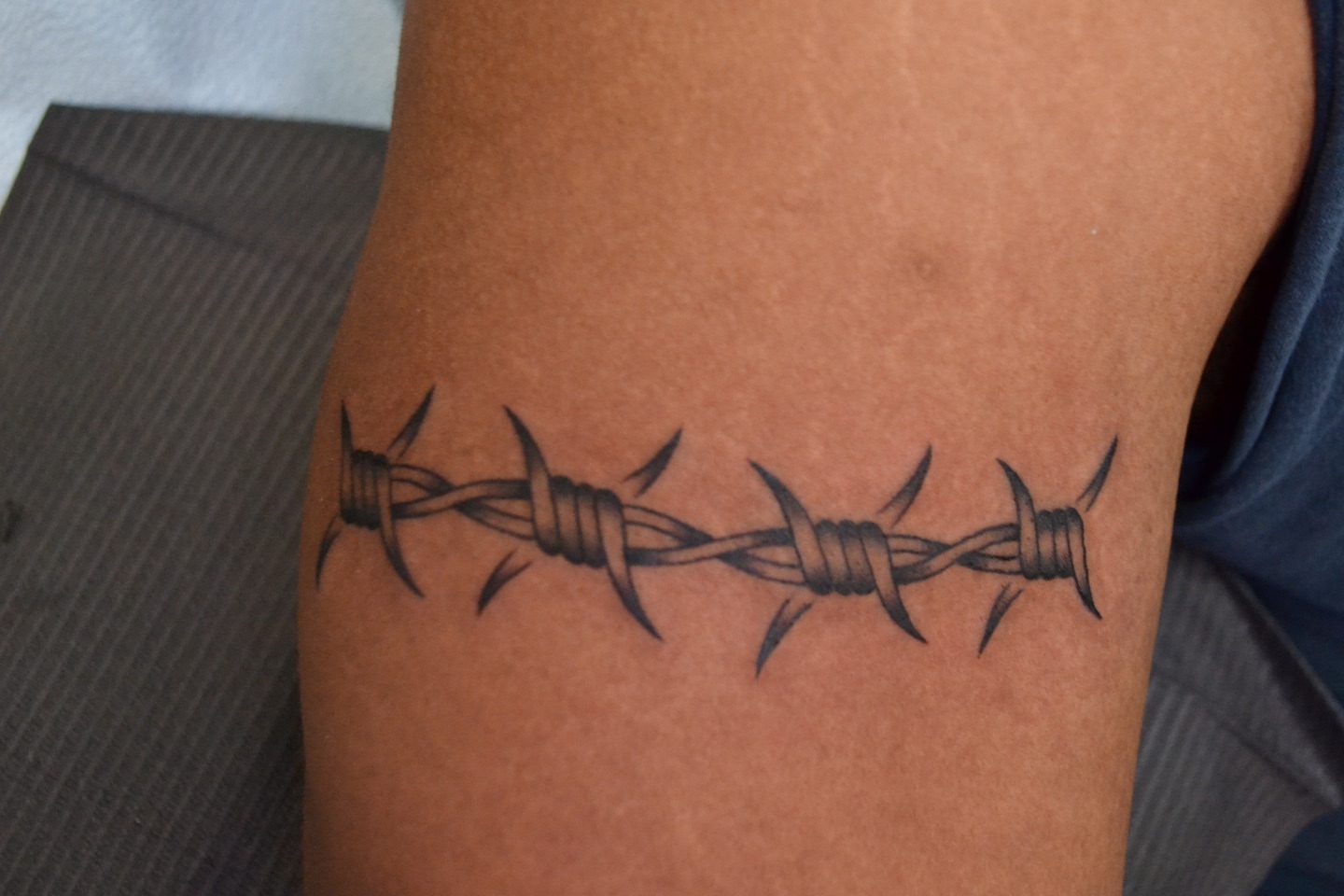 Tattoo by @vulgarviolets — black_and_grey