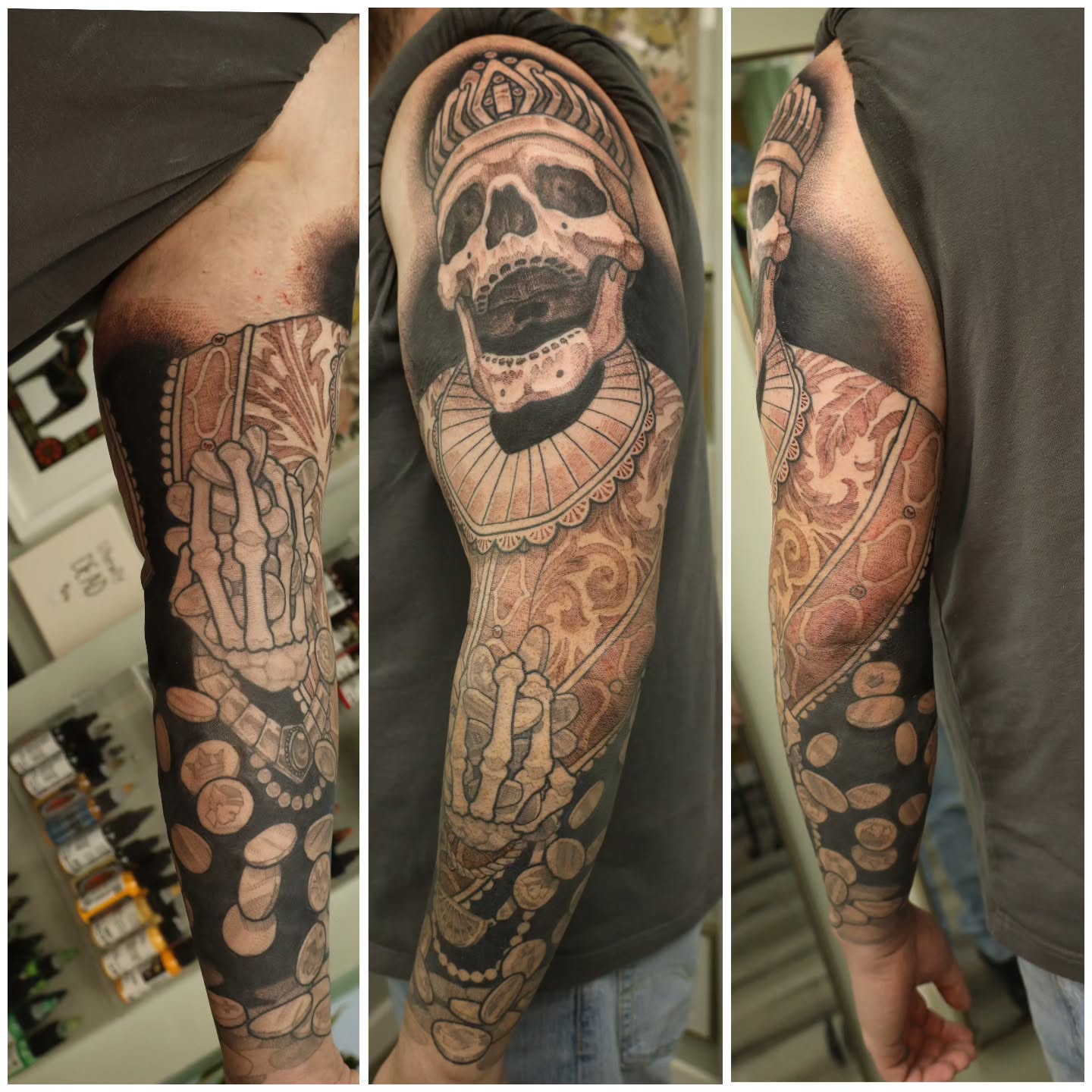 Tattoo by @catsclawtattoo — black_and_grey, realism