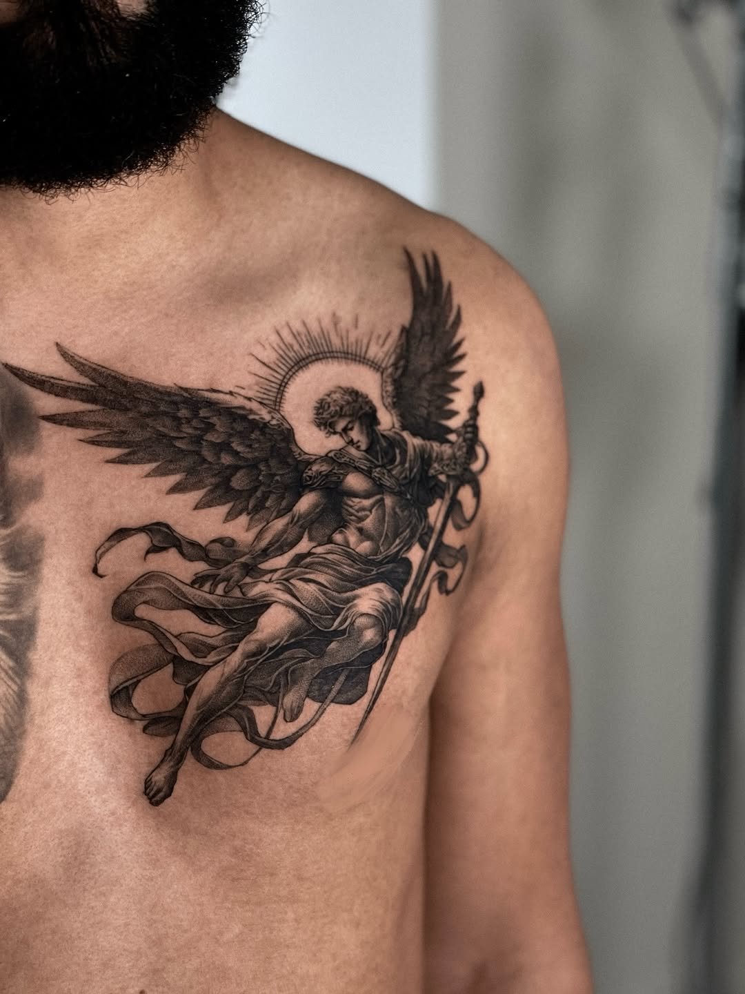Tattoo by @blackbird_tattooer — realism, black_and_grey