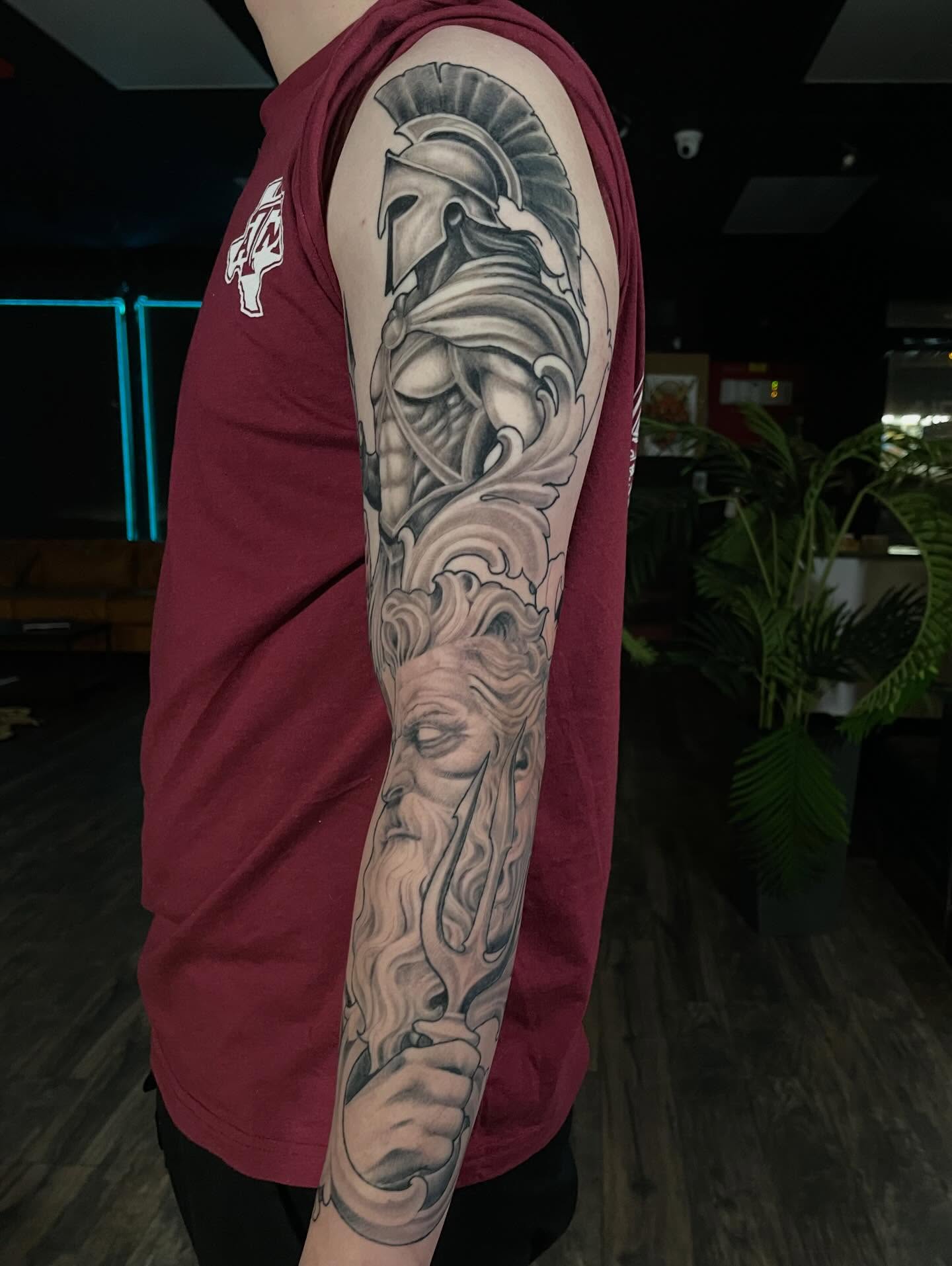 Tattoo by @dazzlefritz β realism, black_and_grey