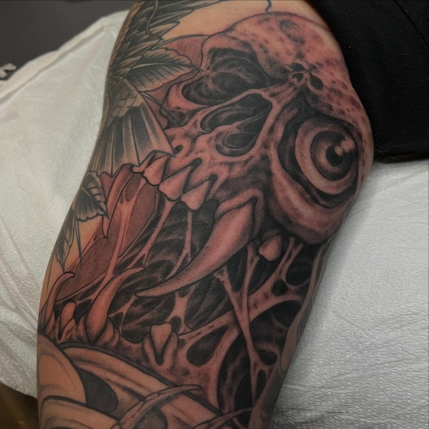 Tattoo by @adamhabecker — dark_realism
