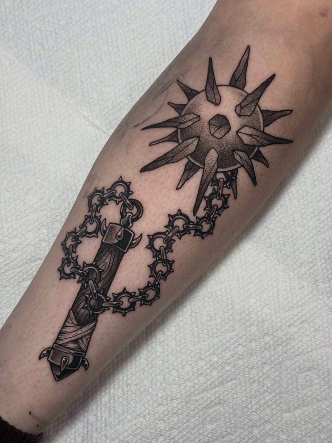 Tattoo by @inkbygabe — black_and_grey, realism