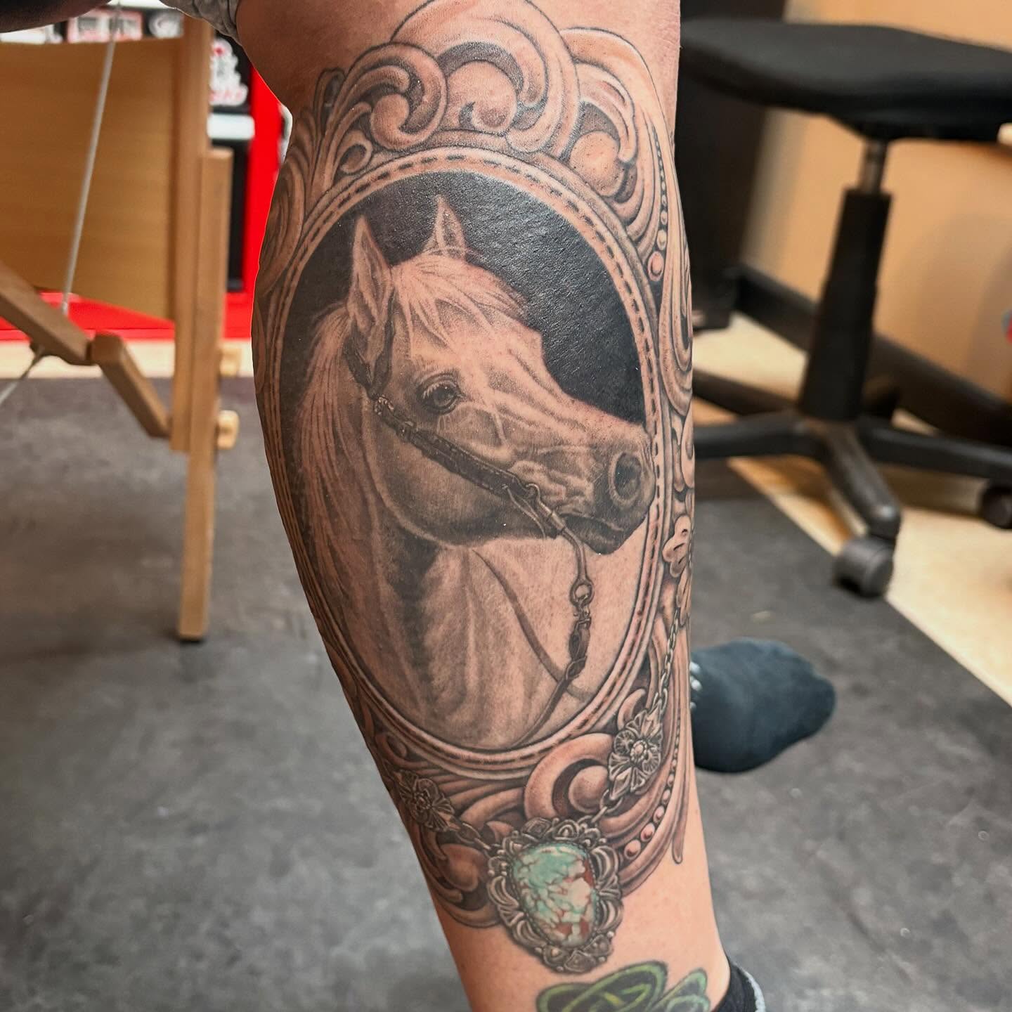 Tattoo by @adriana.tattoos — realism, black_and_grey