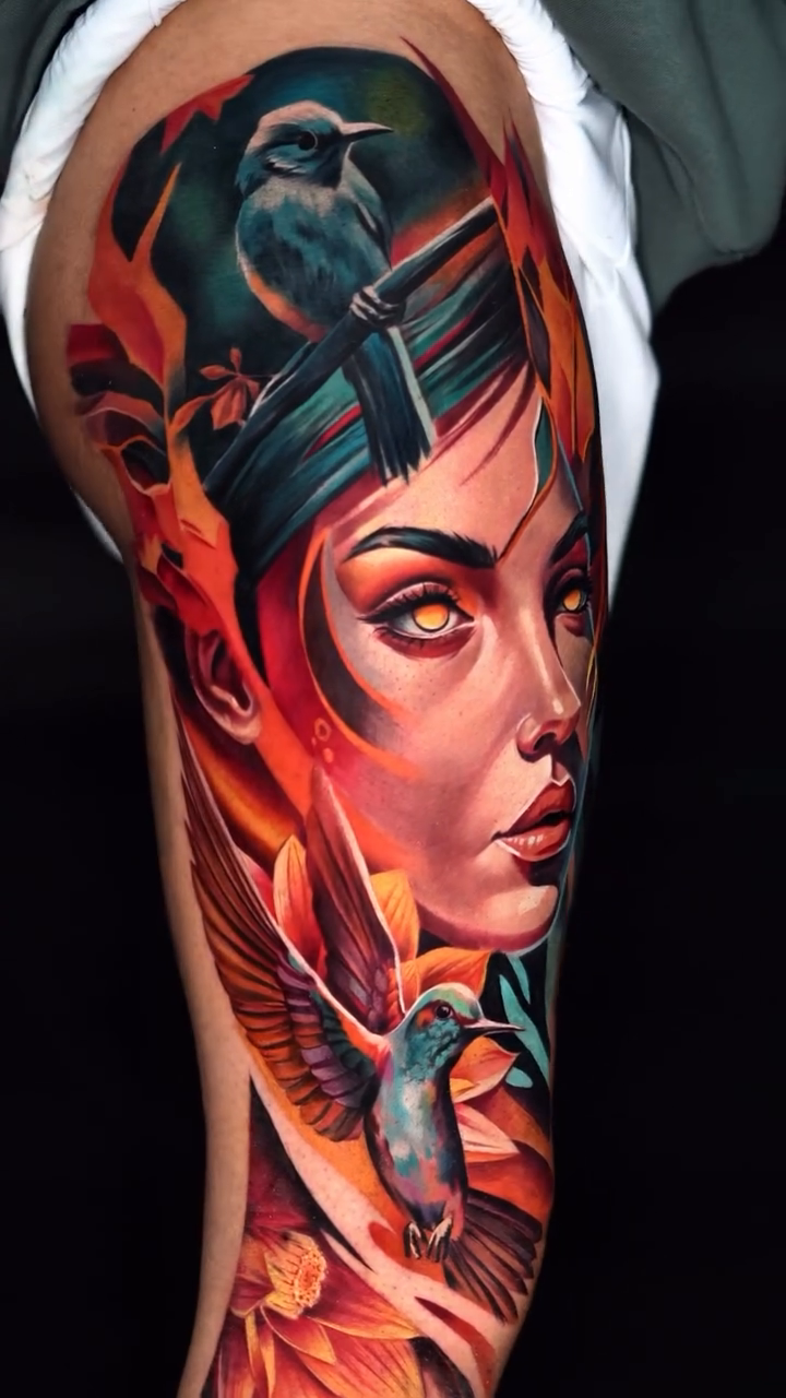 Tattoo by @the_bishoptattoo β realism, neo_traditional