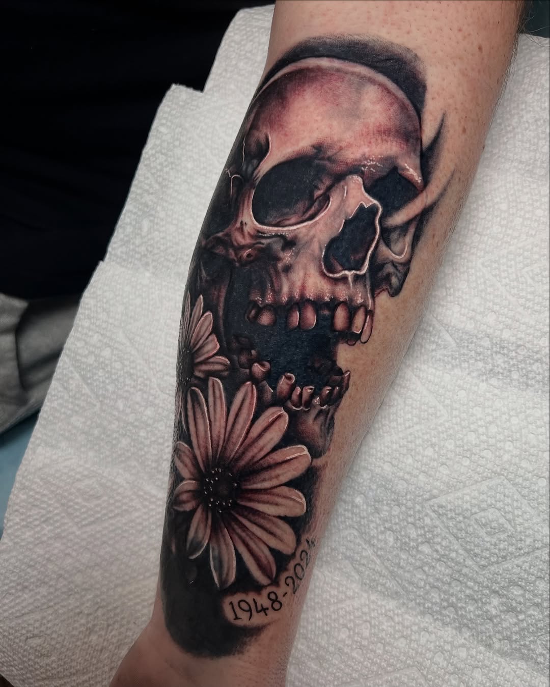Tattoo by @nickmtattoos โ realism, black_and_grey
