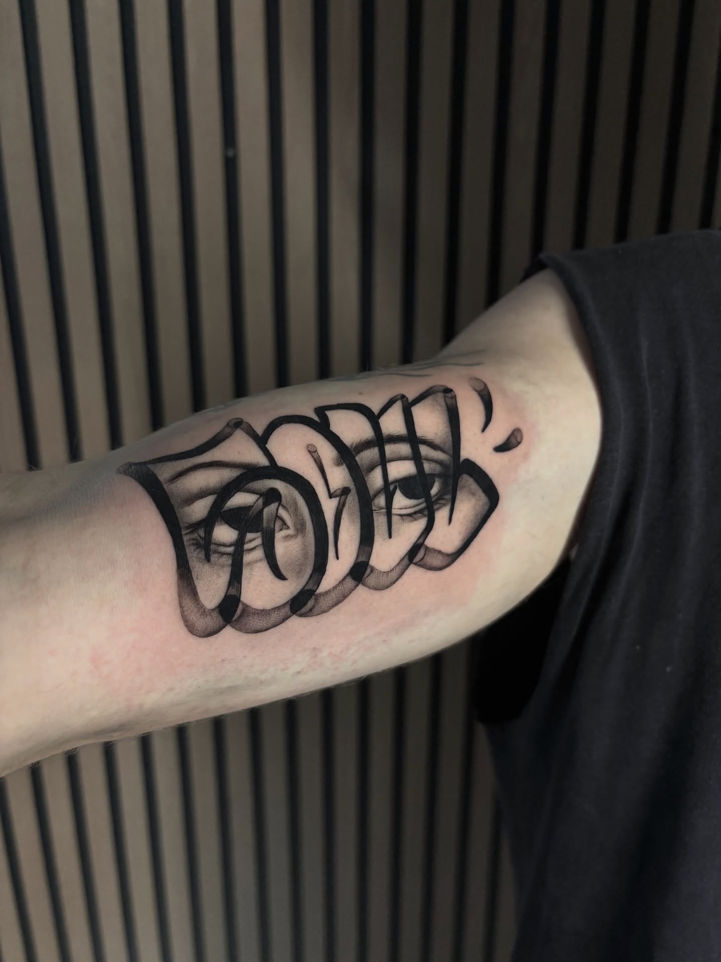 Tattoo by @1nkzilla — lettering_script