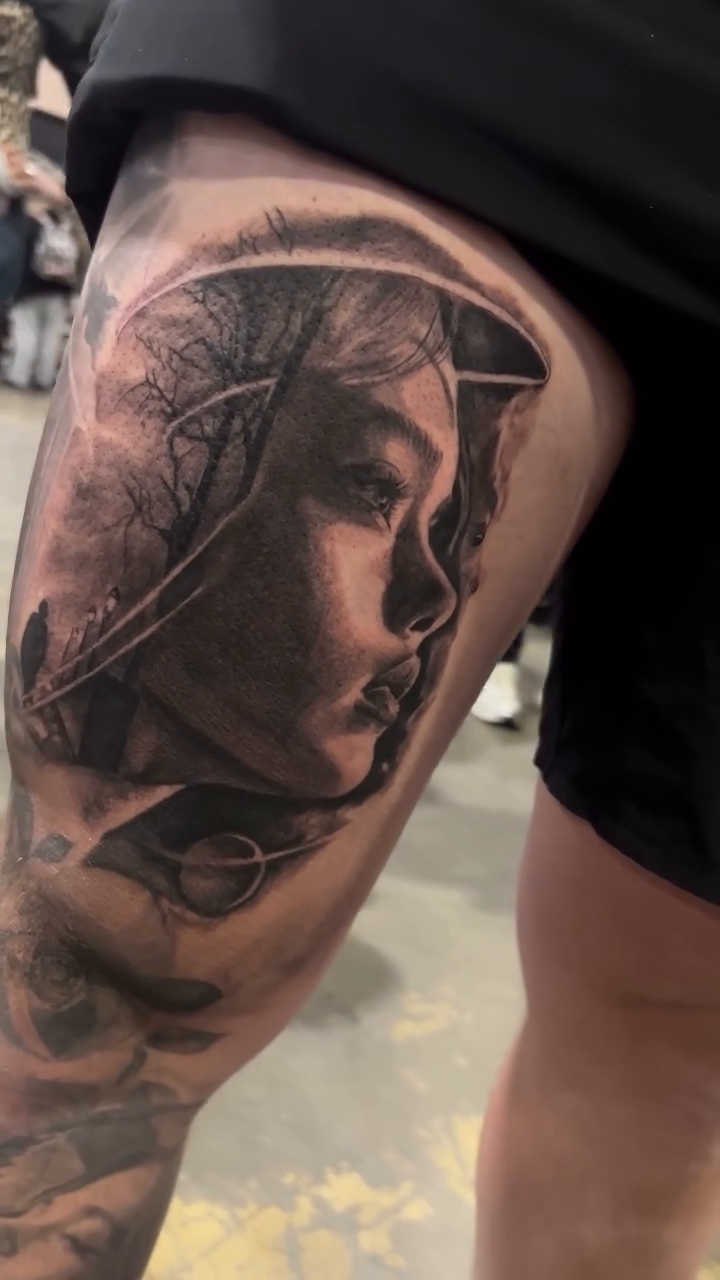 Tattoo by @the_buza — realism, black_and_grey